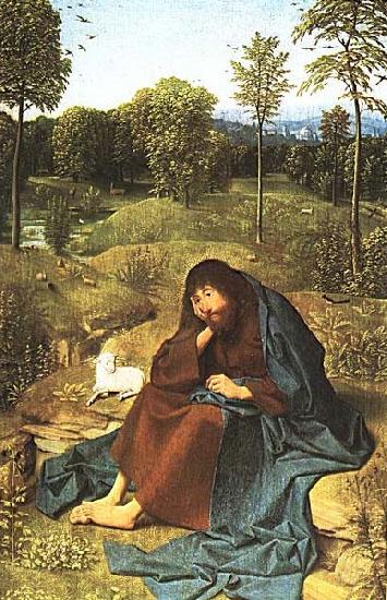 Geertgen Tot Sint Jans Geertgen painting John the Baptist in the Wilderness Norge oil painting art